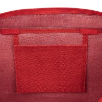 GOA, Tasche aus Jute mit Reißverschluss, Rot