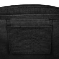 GOA, jute bag with zipper, black