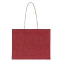 CALABRIA, Tasche aus Jute, Rot