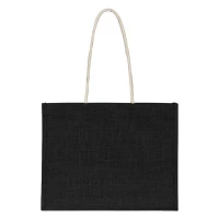 CALABRIA, Tasche aus Jute, Schwarz