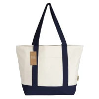 SUNSET, Recycelte Tasche aus Baumwolle, 300 g/m2, Blau