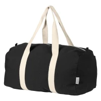 BOUNTY, Sporttasche aus recycelter Baumwolle, 320 g/m2, Schwarz