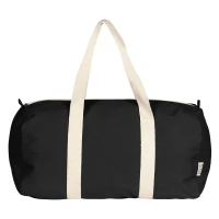 BOUNTY, Sporttasche aus recycelter Baumwolle, 320 g/m2, Schwarz