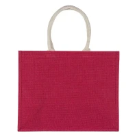 MAGNOLIA, Tasche aus Jute, Rosa