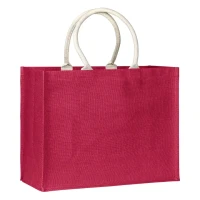 MAGNOLIA, Tasche aus Jute, Rosa