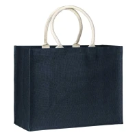 MAGNOLIA, Tasche aus Jute, Blau