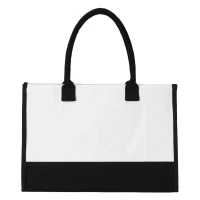 NAOMI, cotton shopping bag, 380 g/m2, black