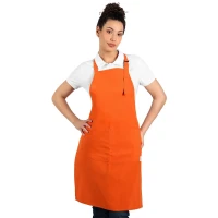 ECO CHEF, Schürze mit Vordertasche, 180 g/m2, Orange