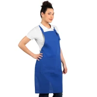 ECO CHEF, Schürze mit Vordertasche, 180 g/m2, Königsblau
