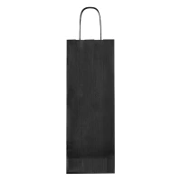ARISTO, papirna kesa za flašu, 120 g/m2, crna