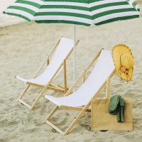 SIESTA, foldable chair, beige