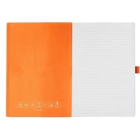 CODE WHITE, A5-Notizbuch, Orange