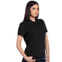 GO GREEN LADY, women's polo shirt, 180 g/m2, black