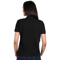 GO GREEN LADY, women's polo shirt, 180 g/m2, black