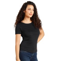 TERRA LADY, organic combed cotton t-shirt, 150 g/m2, black