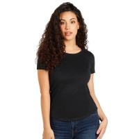 TERRA LADY, organic combed cotton t-shirt, 150 g/m2, black