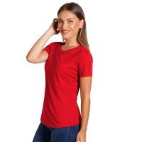 TERRA LADY, organic combed cotton t-shirt, 150 g/m2, red