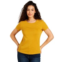 TERRA LADY, organic combed cotton t-shirt, 150 g/m2, mustard yellow
