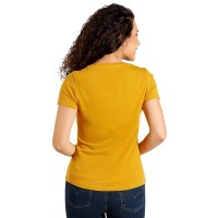 TERRA LADY, organic combed cotton t-shirt, 150 g/m2, mustard yellow
