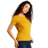 TERRA LADY, organic combed cotton t-shirt, 150 g/m2, mustard yellow