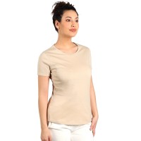 TERRA LADY, organic combed cotton t-shirt, 150 g/m2, beige