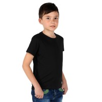 TERRA KID, children's t-shirt made of organic combed cotton, 150g/m2, black