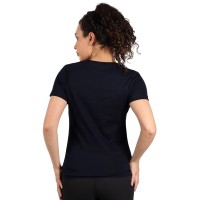 TARGET LADY, women's t-shirt, 100% cotton, slim fit, blue