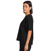 BIG T LADY, damen-oversize-t-shirt aus bio-baumwolle, 180 g/m2, black