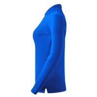LINDA, women's long sleeve polo shirt, 200 g/m2, royal blue