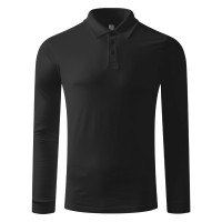 GATOR, long sleeved polo shirt, 200 g/m2, dark gray