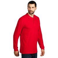 GATOR, long sleeved polo shirt, 200 g/m2, red