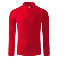 GATOR, long sleeved polo shirt, 200 g/m2, red