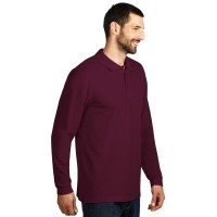 GATOR, long sleeved polo shirt, 200 g/m2, burgundy