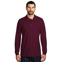 GATOR, long sleeved polo shirt, 200 g/m2, burgundy