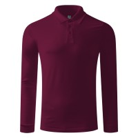 GATOR, long sleeved polo shirt, 200 g/m2, burgundy