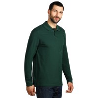 GATOR, long sleeved polo shirt, 200 g/m2, green