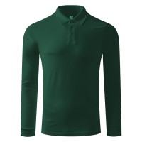GATOR, long sleeved polo shirt, 200 g/m2, green