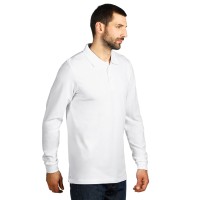 GATOR, long sleeved polo shirt, 200 g/m2, white
