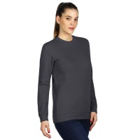 SPRING, unisex sweatshirt, round neck, dark gray