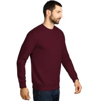 SPRING, unisex sweatshirt, round neck, burgundy