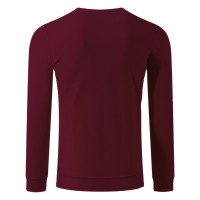 SPRING, unisex sweatshirt, round neck, burgundy