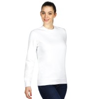 SPRING, unisex sweatshirt, round neck, white