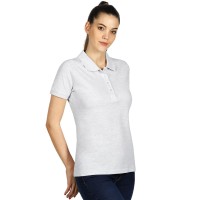 SUNNY, women's polo shirt, 180 g/m2, light ash