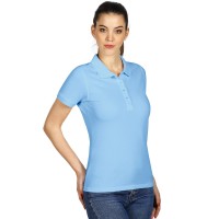 SUNNY, women's polo shirt, 180 g/m2, sky blue