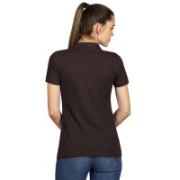 SUNNY, women's polo shirt, 180 g/m2, brown