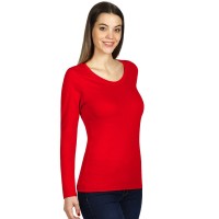 MISS, women’s long sleeve shirt, 160 g/m2, red