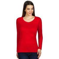 MISS, women’s long sleeve shirt, 160 g/m2, red
