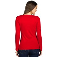 MISS, women’s long sleeve shirt, 160 g/m2, red