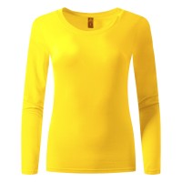 MISS, women’s long sleeve shirt, 160 g/m2, yellow