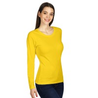 MISS, women’s long sleeve shirt, 160 g/m2, yellow